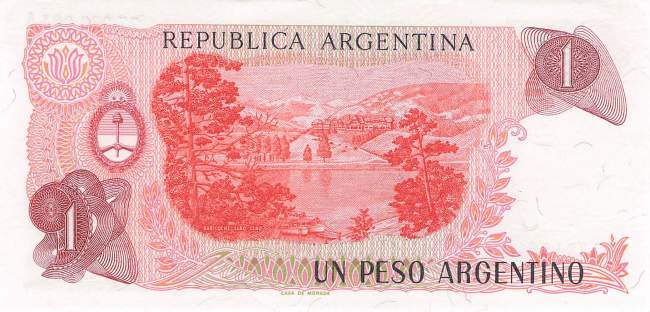 Argentinien p311a-2A 1 Peso 1983